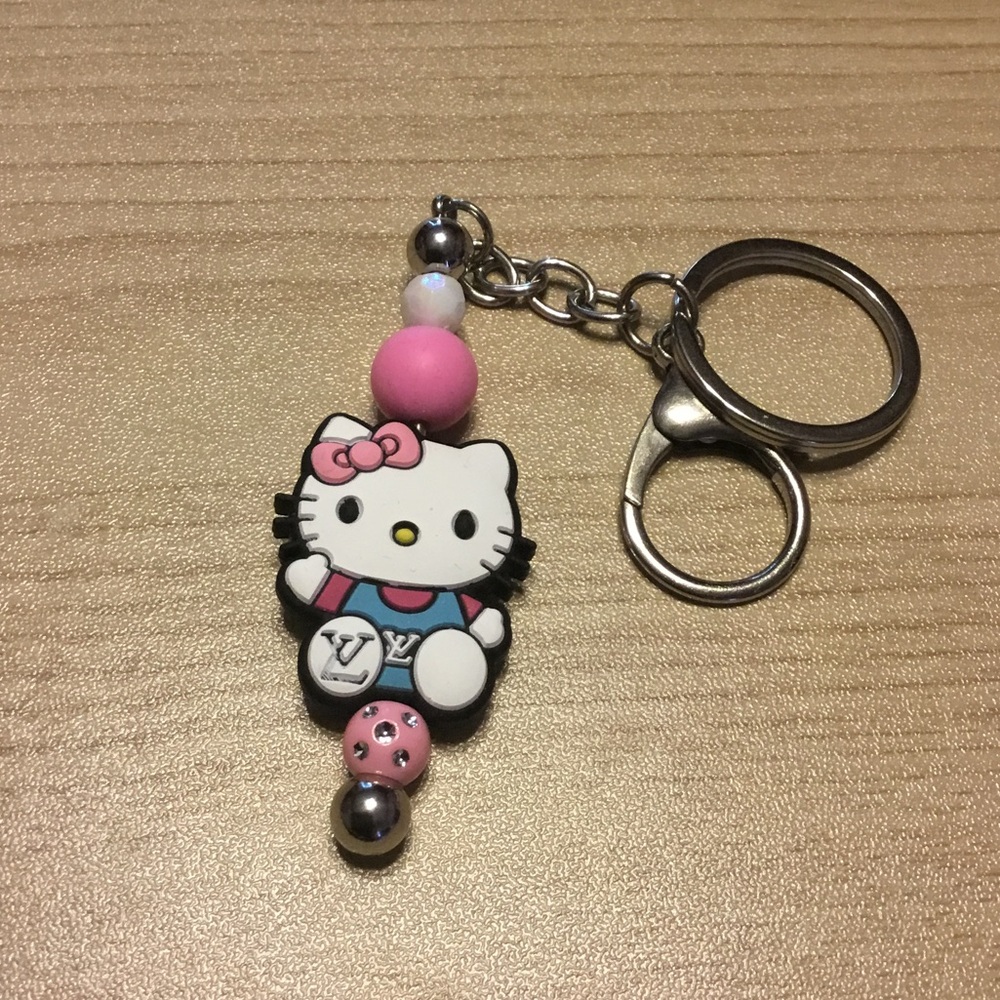 Hello Kitty Pink and Blue Keychain